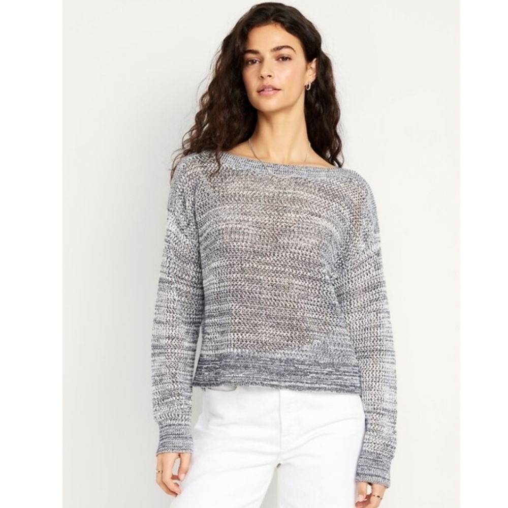 Open-Stitch Sweater